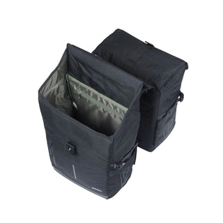 Basil Move Double Bicycle Bag MIK 30L - Black