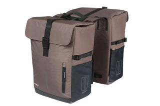 Basil Move Double Bicycle Bag MIK 30L - Brown