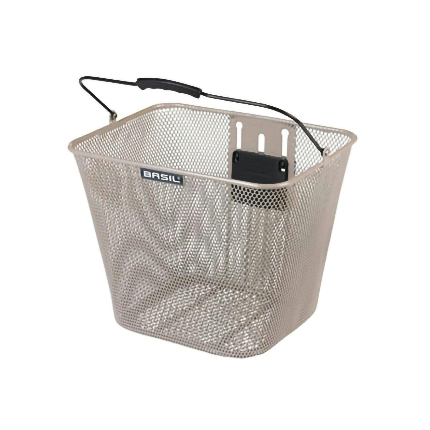 Basil Bilbao Front Bicycle Basket KF - Nude Metallic