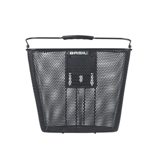 Basil Bilbao Front Basket KF Including Handlebar Holder - Black
