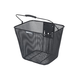 Basil Bilbao Front Basket KF Including Handlebar Holder - Black