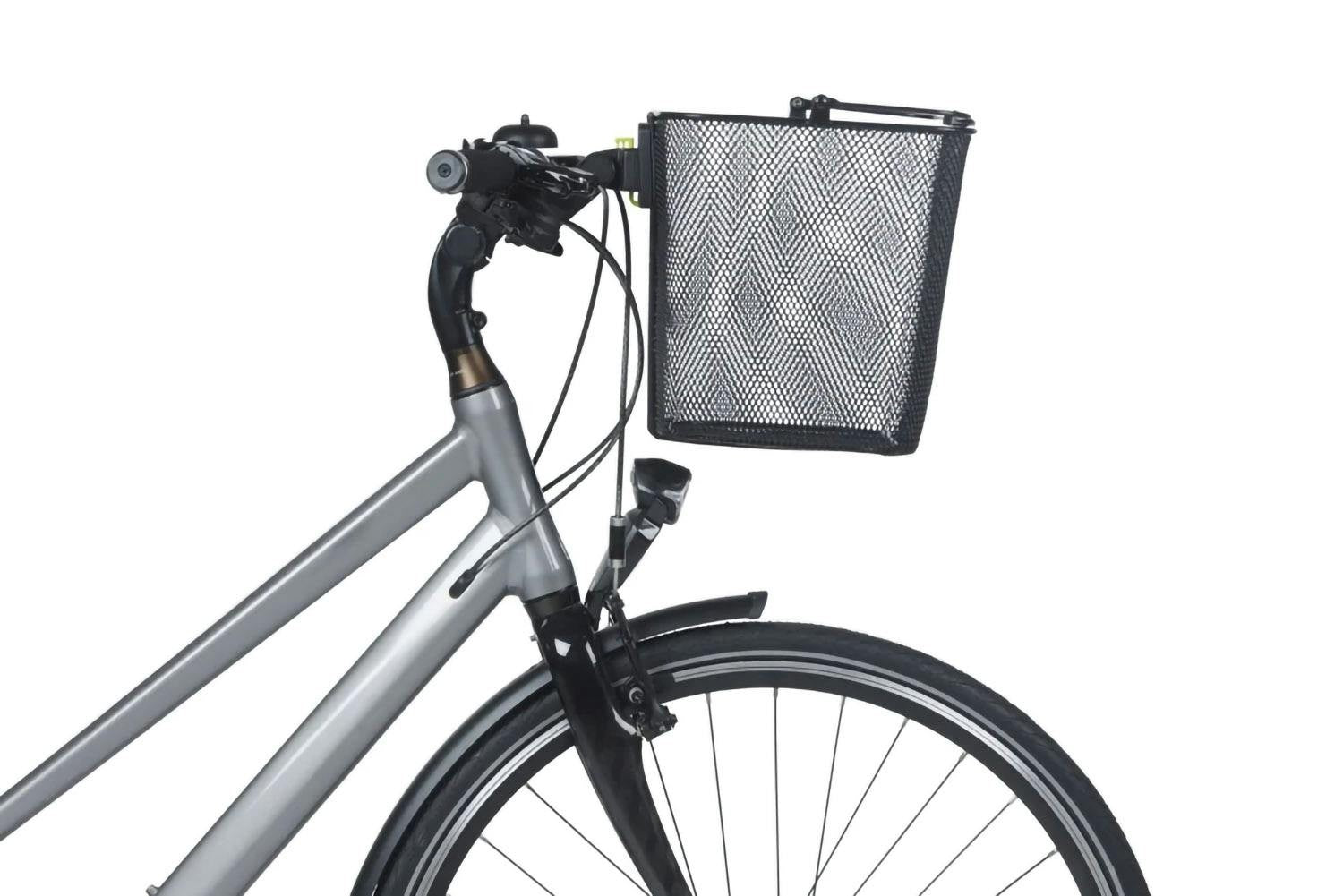 Basil Bilbao Front Basket KF Including Handlebar Holder - Black