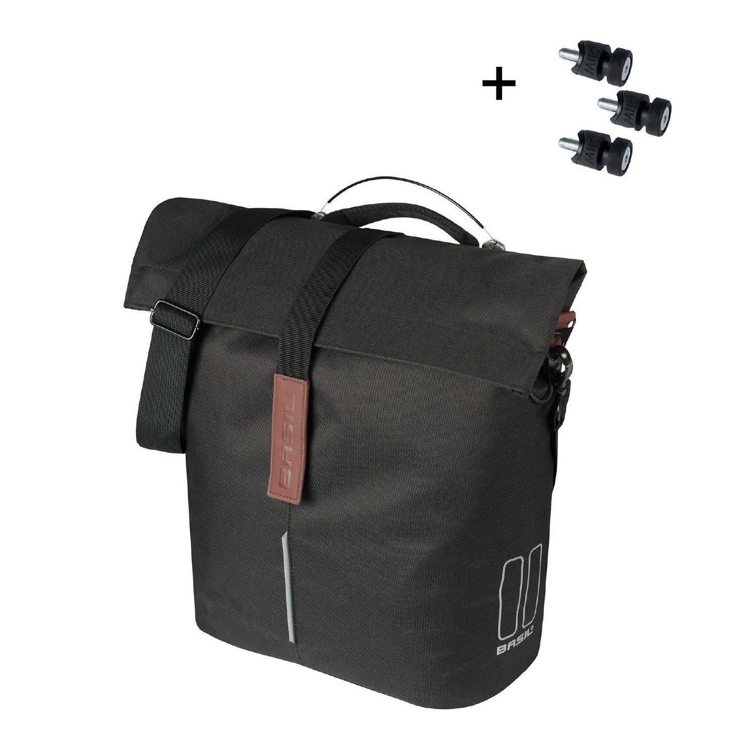 Basil City Bicycle Shopper MIK Studs 14–16L - Black