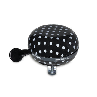 Basil Polkadot Big Bell 80MM - Black/White Dots