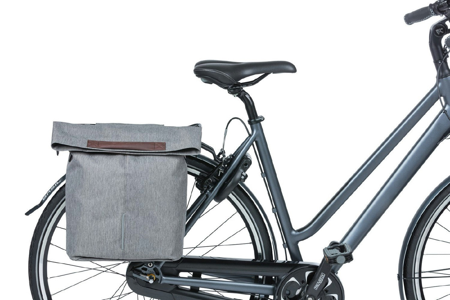 Basil City Shopper Pannier Bag 14-16L - Grey