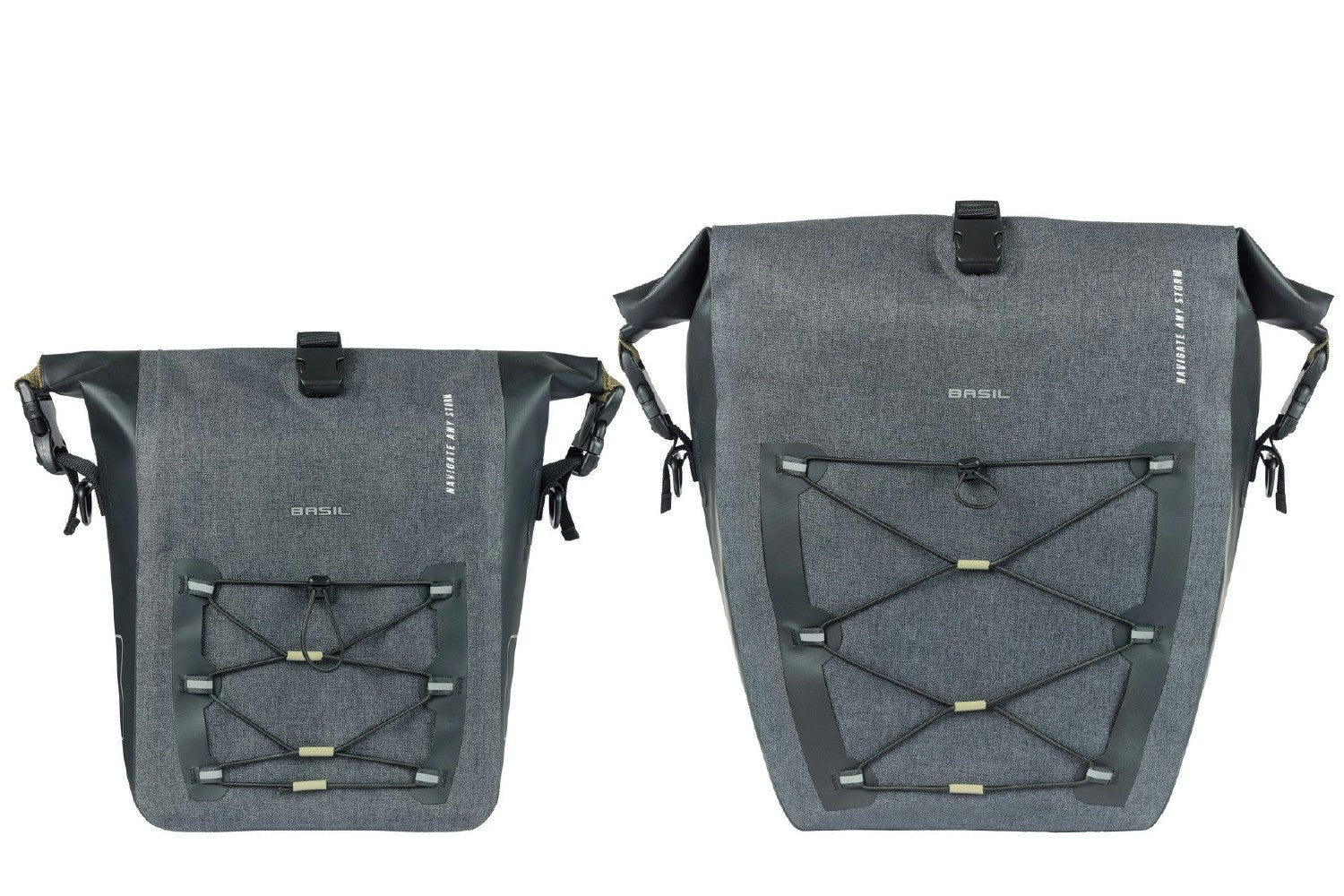 Basil Navigator Storm Large Single Pannier Bag 25-31L - Black