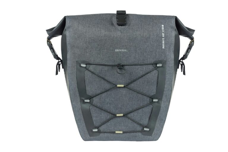 Basil Navigator Storm Mik Side Large Pannier Bag 25-31L - Black