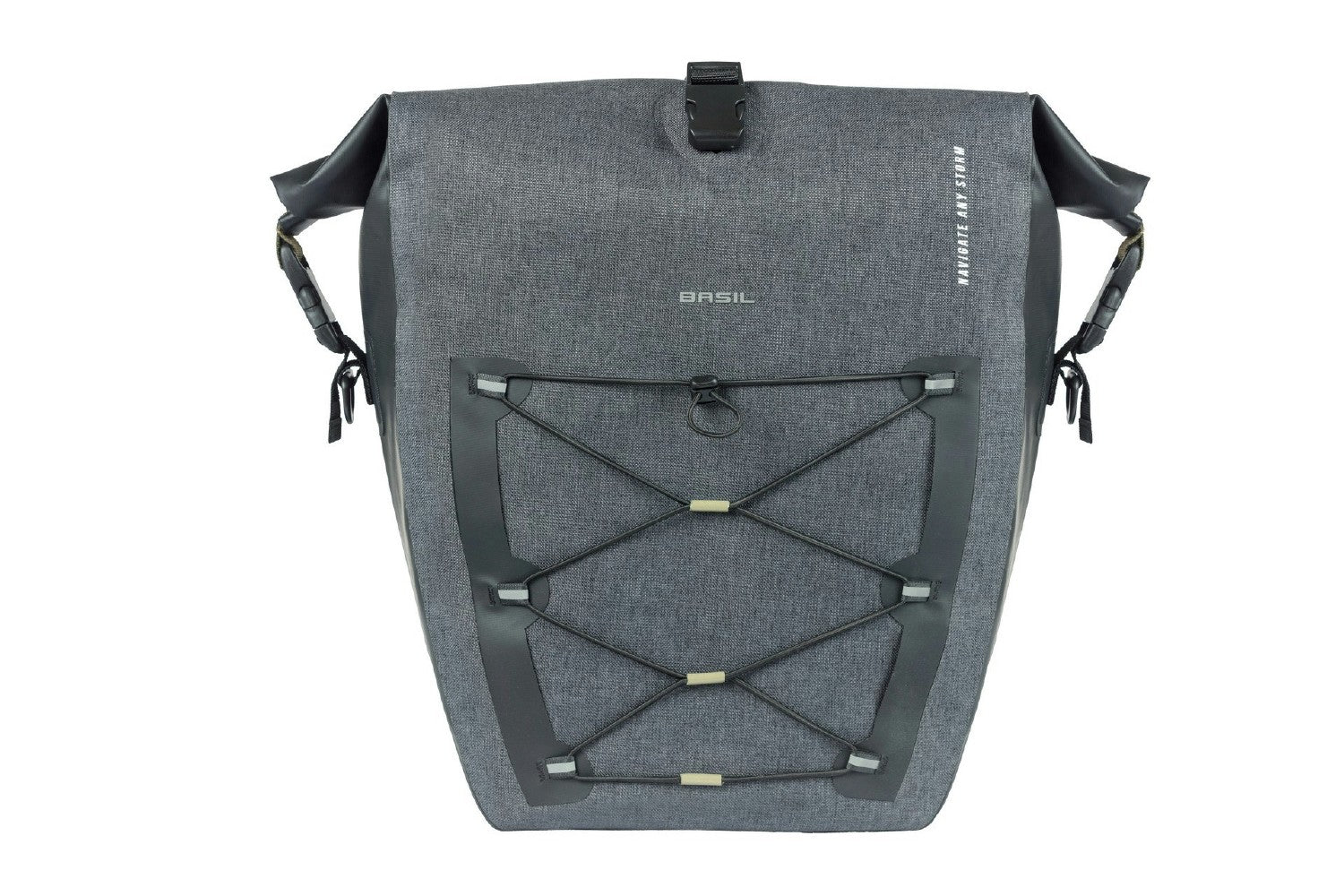 Basil Navigator Storm Large Single Pannier Bag 25-31L - Black