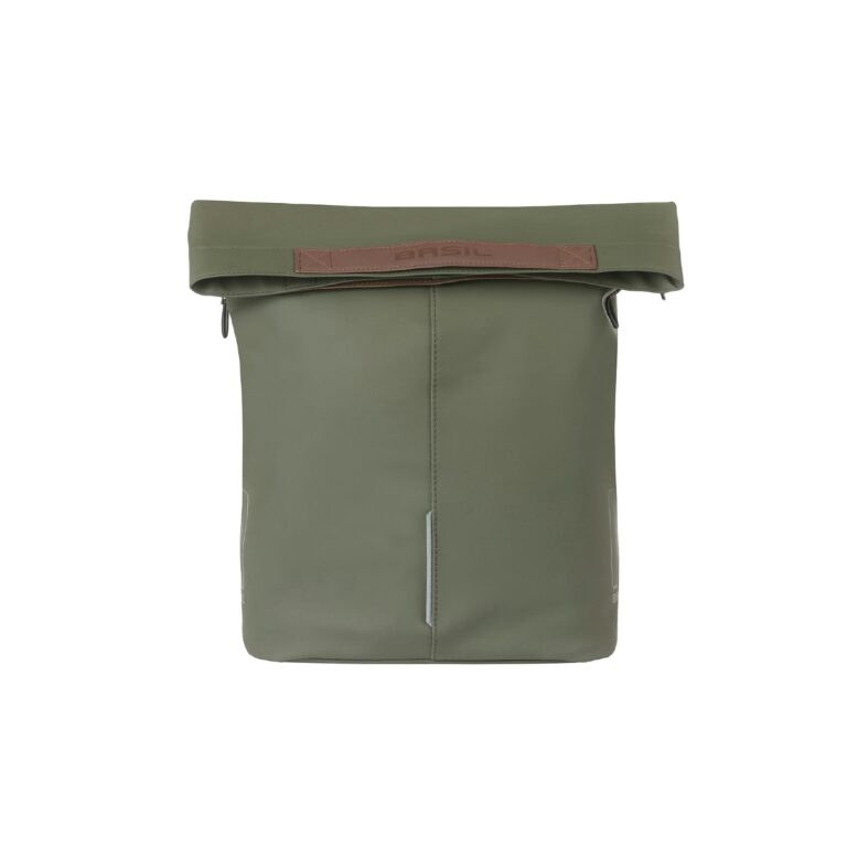 Basil City Bicycle Shopper Bag 14-16L - Moss Green