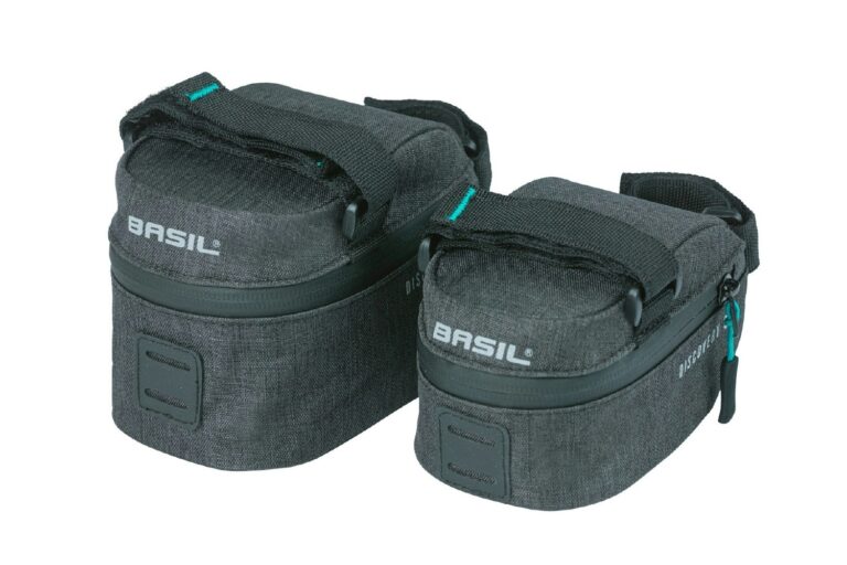 Basil Discovery 365D Saddle Bag Medium 1L - Black Melee