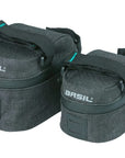 Basil Discovery 365D Saddle Bag Medium 1L - Black Melee