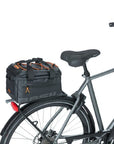 Basil Miles Trunkbag Mik Tarpaulin 7L - Black/Orange
