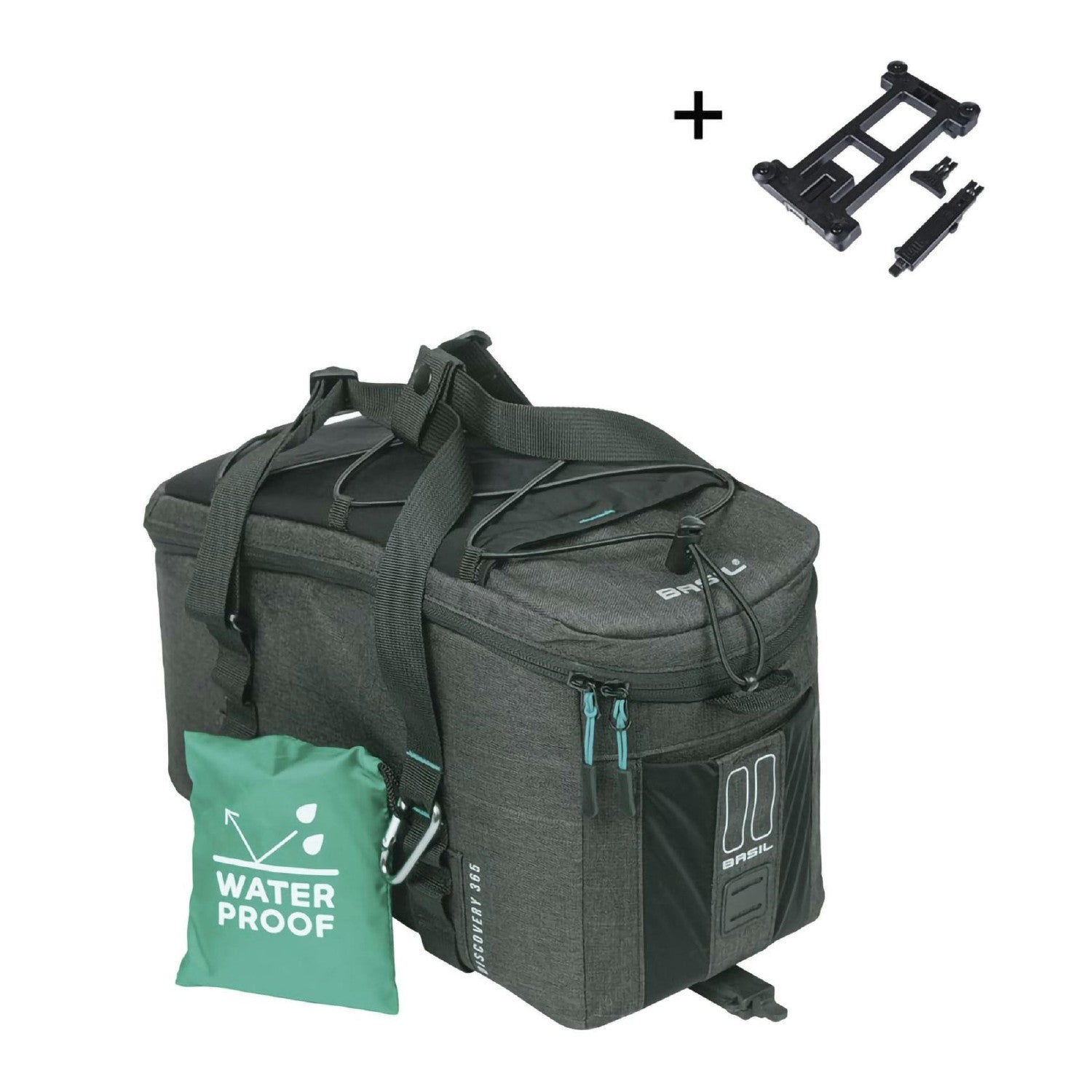 Basil Discovery 365D Trunk Bag M MIK 2.0 9L - Black