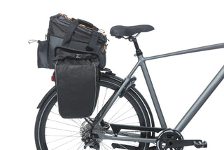 Basil Miles Tarpaulin Trunk Bag XL Pro MIK 9–36L - Black/Orange
