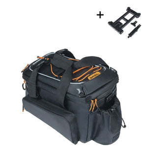 Basil Miles Tarpaulin Trunk Bag XL Pro MIK 9–36L - Black/Orange
