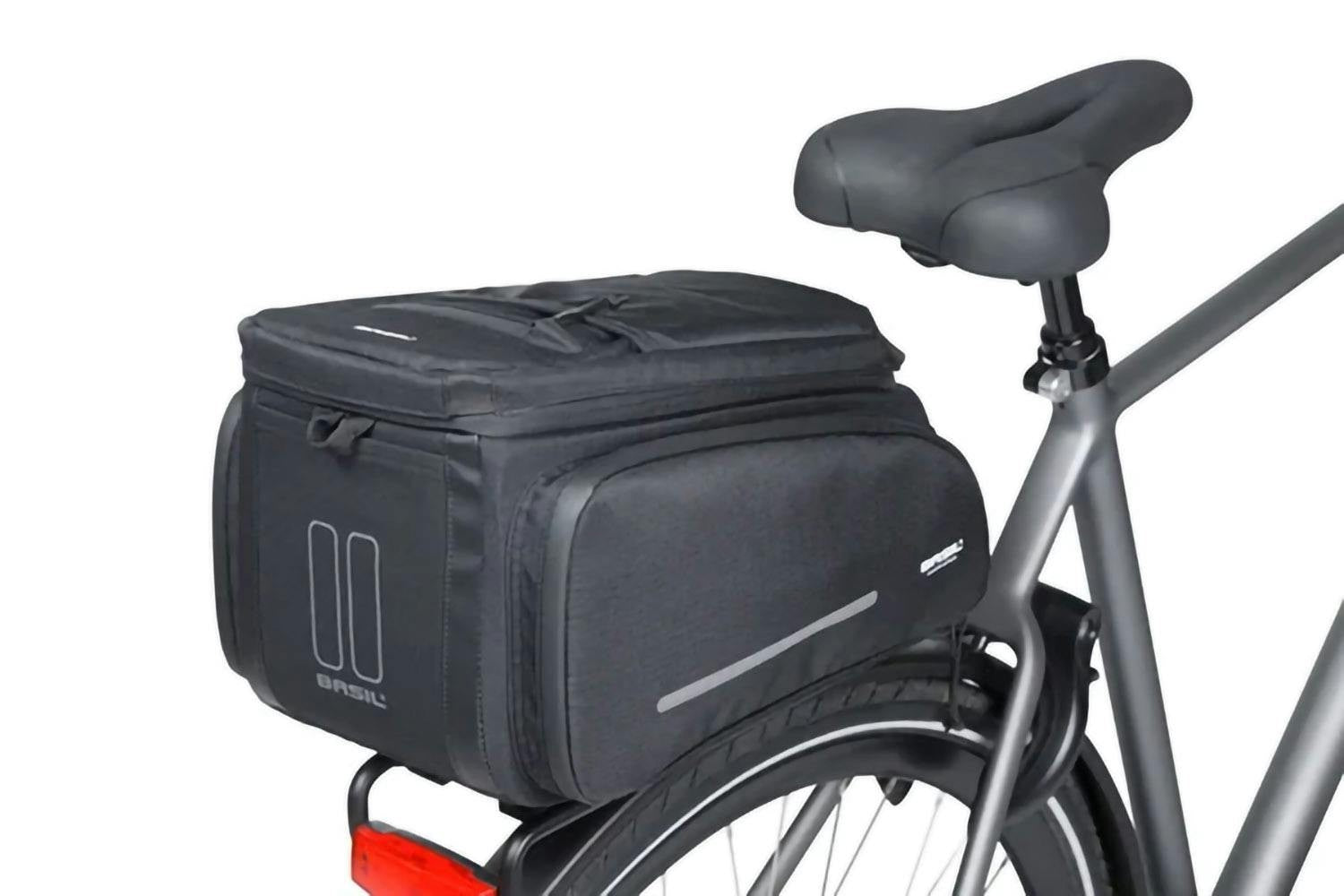 Basil Move Trunk Bag MIK 2.0 10–26L - Black