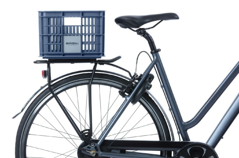 Basil Bicycle Crate Small Recycled 17.5L - Bluestone