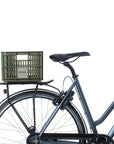 Basil Bicycle Crate Small 17.5L - Moss Green