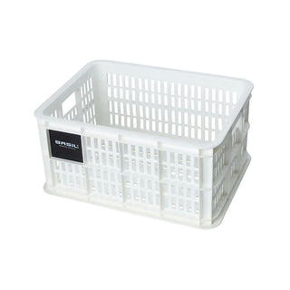 Basil Bicycle Crate S 17.5L - White