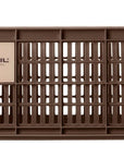 Basil Bicycle Crate Small Recycled 17.5L - Brown