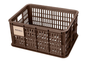 Basil Bicycle Crate Small Recycled 17.5L - Brown