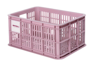 Basil Bicycle Crate Small 17.5L Blossum Synt Recycled - Pink