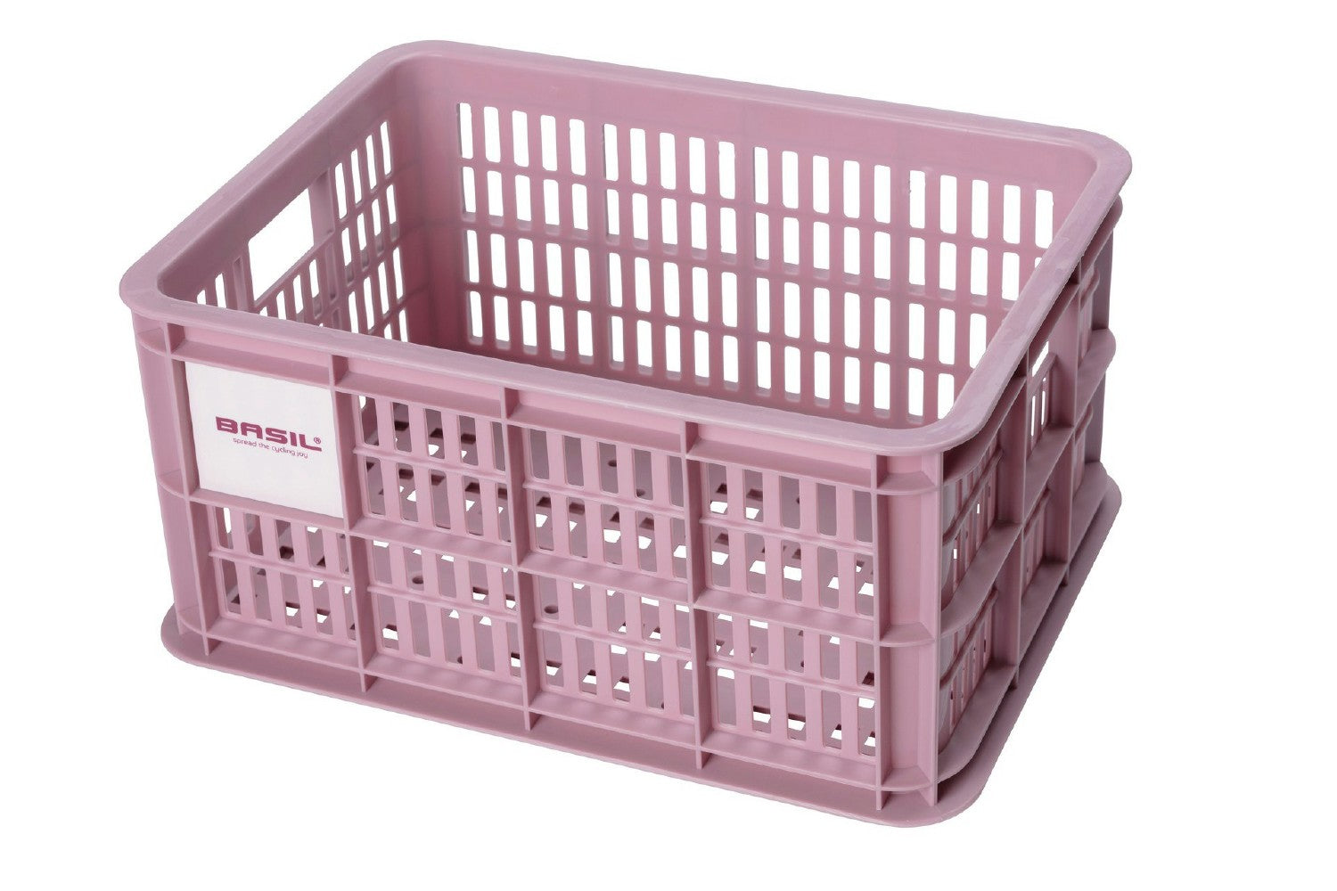 Basil Bicycle Crate Small 17.5L Blossum Synt Recycled - Pink