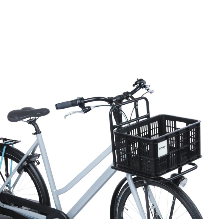 Basil Bicycle Crate Mik 2.0 Small Recycled Lockable 17.5L - Black