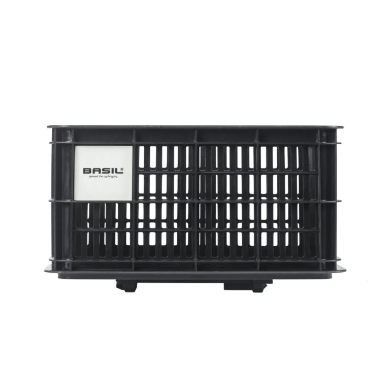 Basil Bicycle Crate Mik 2.0 Small Recycled Lockable 17.5L - Black