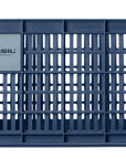 Basil Bicycle Crate Medium Recycled 29.5L - Blue Stone