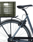 Basil Bicycle Crate Medium Recycled 29.5L - Moss Green