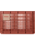 Basil Bicycle Crate Medium Recycled 29.5L - Red