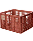 Basil Bicycle Crate Medium Recycled 29.5L - Red