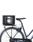 Basil Bicycle Crate Mik 2.0 Medium Recycled Lockable 29.5L - Black