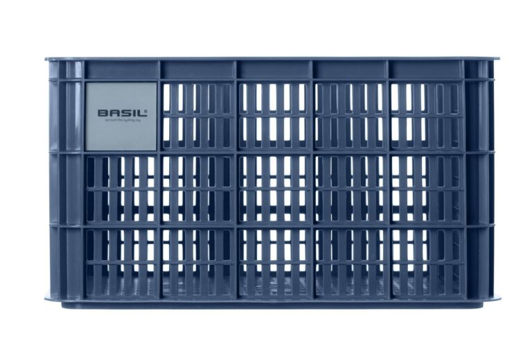 Basil Bicycle Crate Large Recycled 40L - Blue Stone