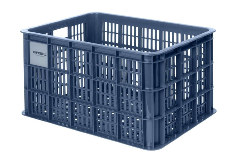 Basil Bicycle Crate Large Recycled 40L - Blue Stone