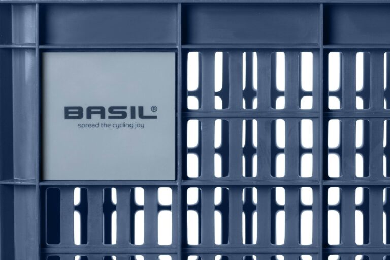 Basil Bicycle Crate Large Recycled 40L - Blue Stone