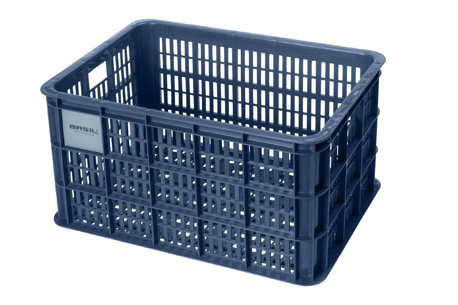 Basil Bicycle Crate Large Recycled 40L - Blue Stone