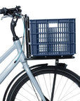 Basil Bicycle Crate Large Recycled 40L - Blue Stone