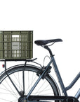 Basil Bicycle Crate Mik 2.0 Large Recycled 40L - Moss Green