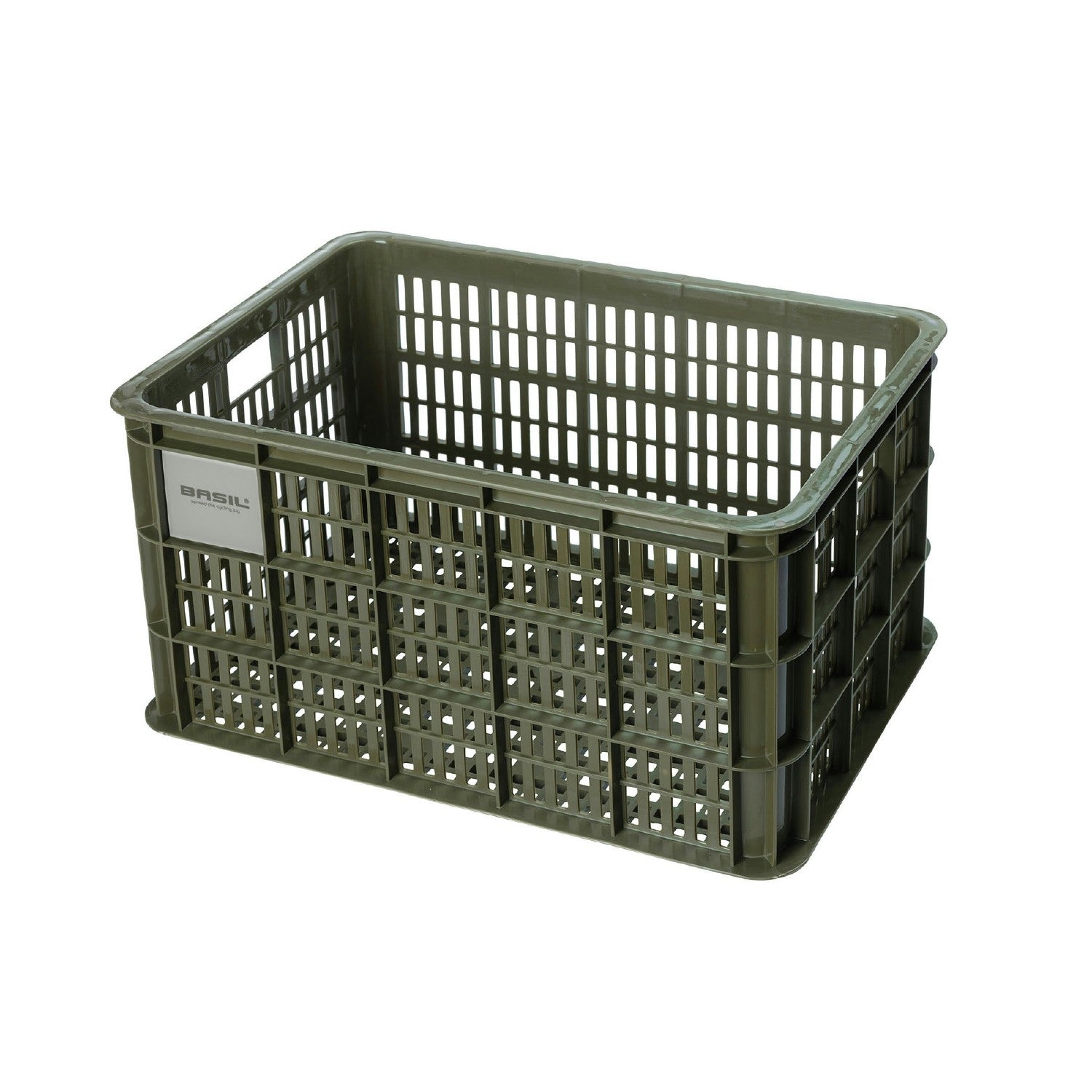 Basil Bicycle Crate Mik 2.0 Large Recycled 40L - Moss Green