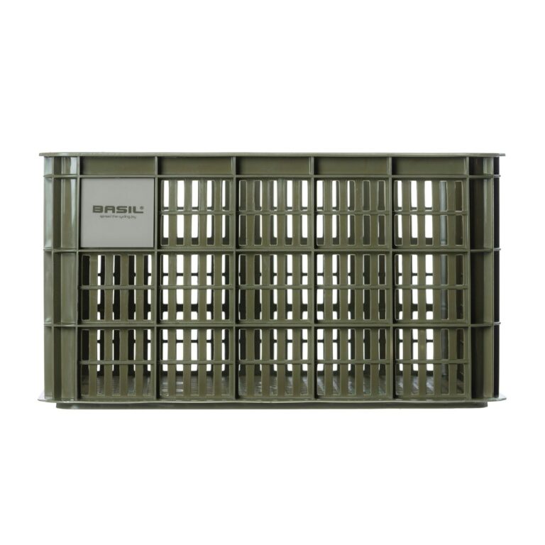 Basil Bicycle Crate Mik 2.0 Large Recycled 40L - Moss Green