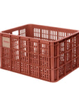 Basil Bicycle Crate Large Recycled Syntheric 40L - Terra Red