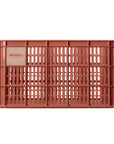 Basil Bicycle Crate Large Recycled Syntheric 40L - Terra Red