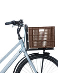 Basil Bicycle Crate Large Recycled Synthetic 40L - Brown