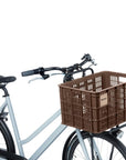 Basil Bicycle Crate Large Recycled Synthetic 40L - Brown