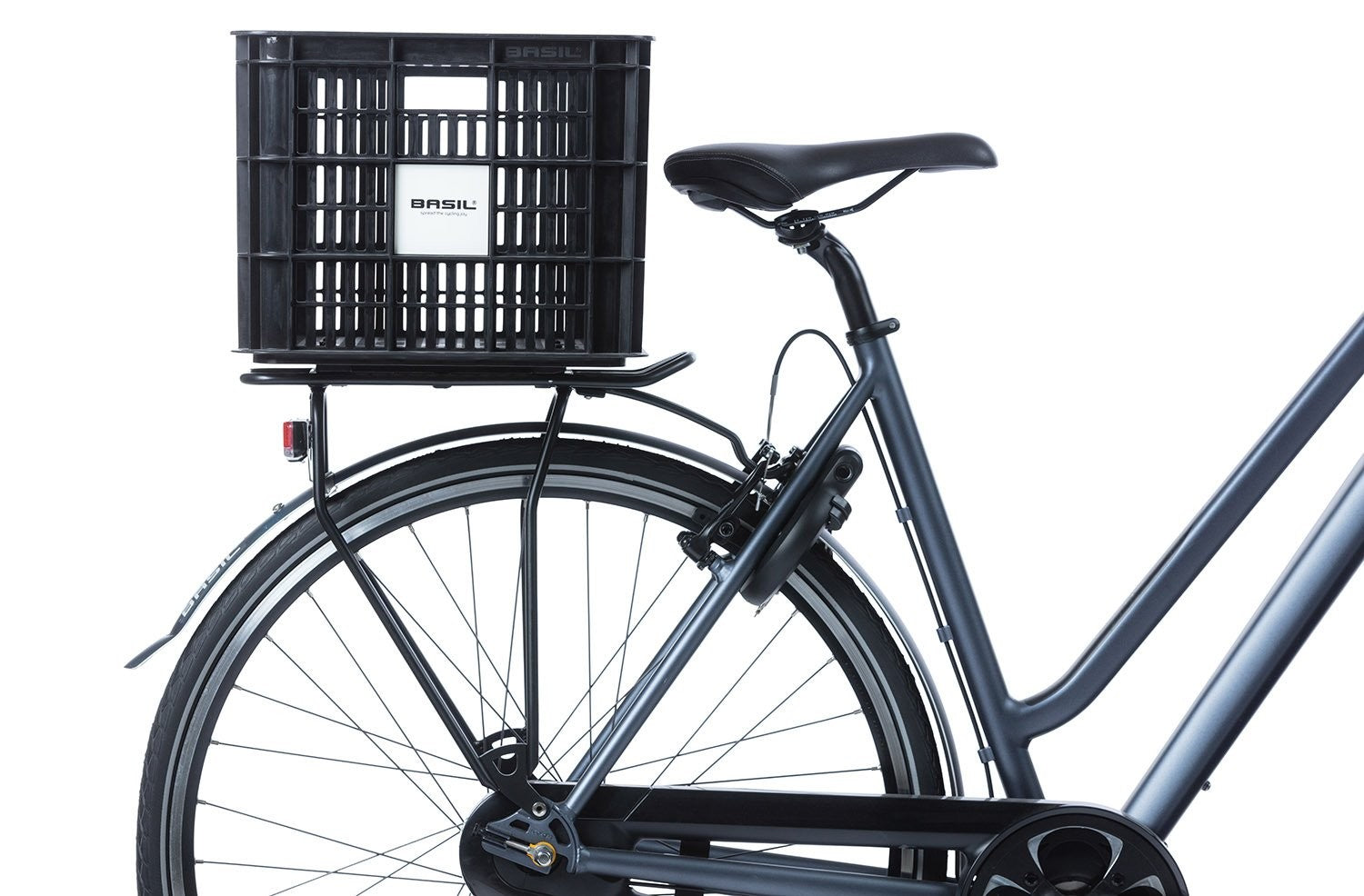 Basil Bicycle Crate MIK 2.0 Large 40L - Black