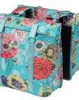 Basil Bloom Field Double Pannier Bag 28-35L - Blue