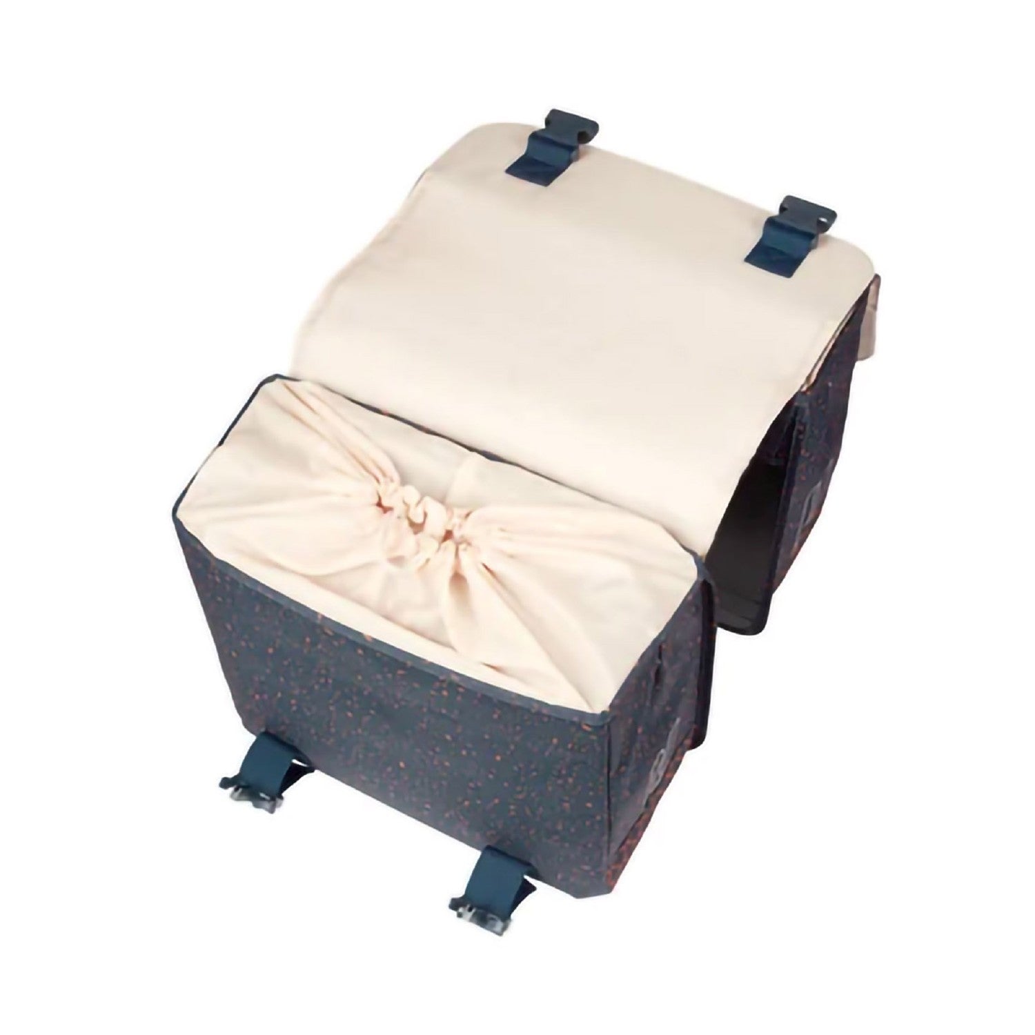 Basil Flair Double Bicycle Bag MIK 35L - Navy