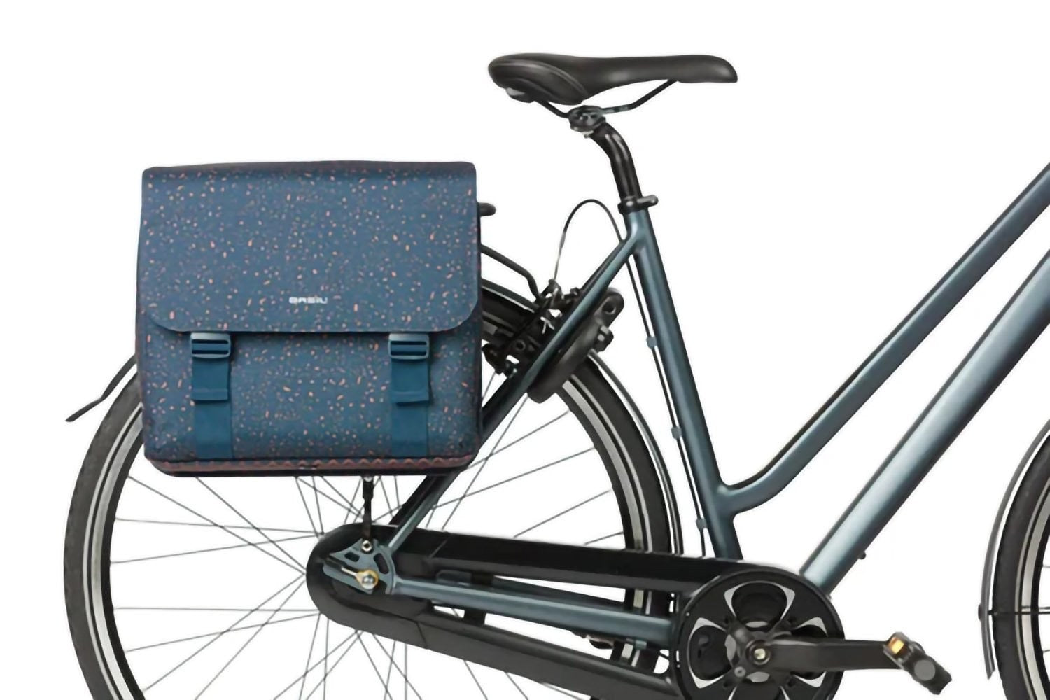 Basil Flair Double Bicycle Bag MIK 35L - Navy